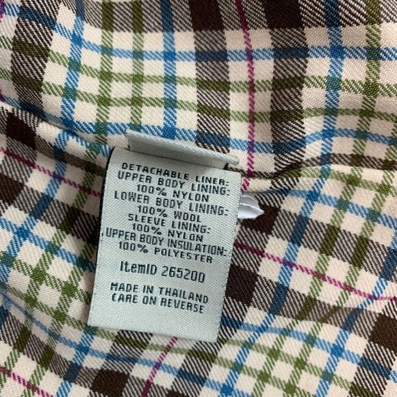 LL Bean Turquoise Raincoat with Wool liner - Picture 4 of 11